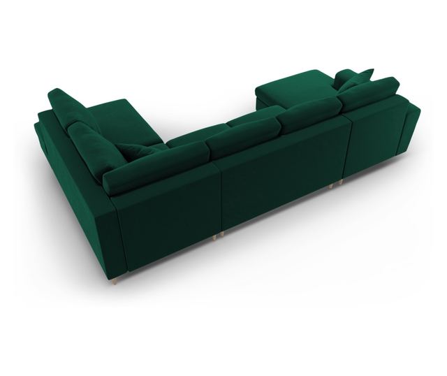 Панорамен диван Kyoto Cosmopolitan Design, тъмнозелен