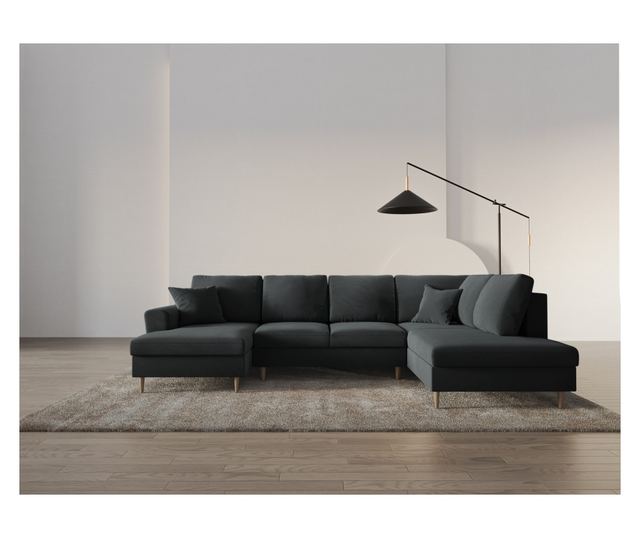 Панорамен диван Cosmopolitan Design Kyoto, тъмно сив
