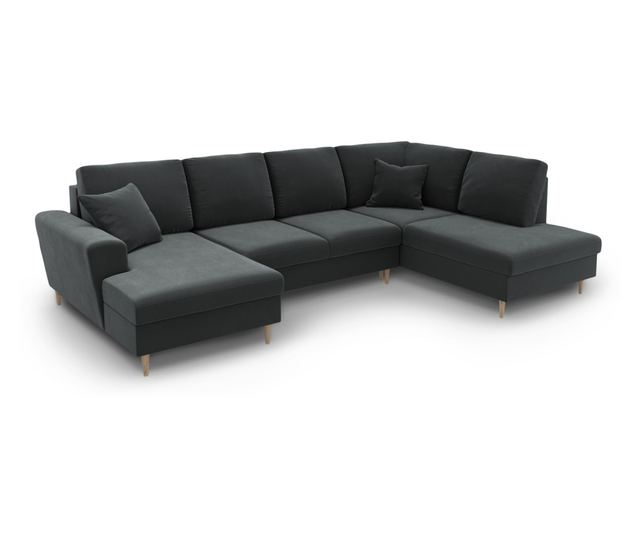 Панорамен диван Cosmopolitan Design Kyoto, тъмно сив