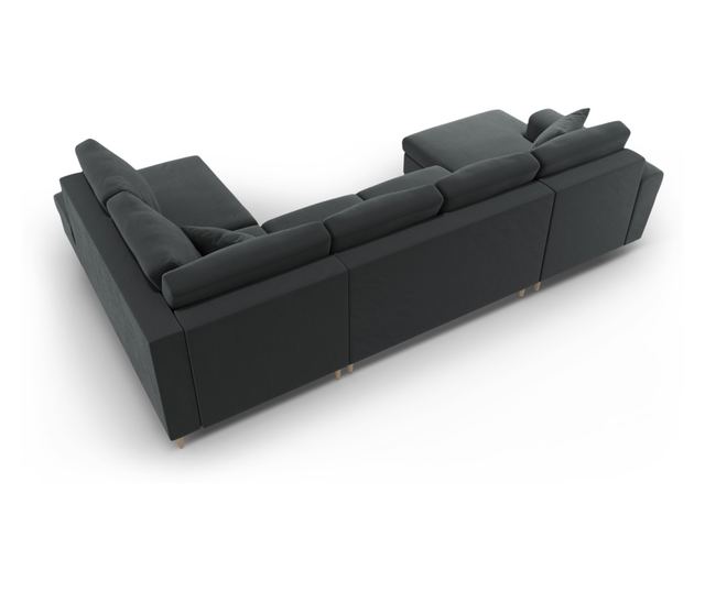 Панорамен диван Cosmopolitan Design Kyoto, тъмно сив
