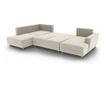 Панорамен диван Cosmopolitan Design Kyoto, светлобежов