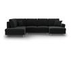 Панорамен диван Cosmopolitan Design Kyoto, черен