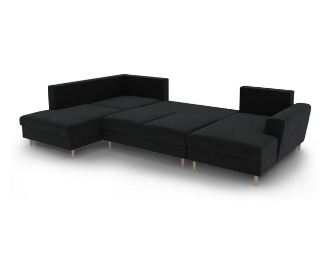 Панорамен диван Cosmopolitan Design Kyoto, черен