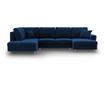 Панорамен диван Cosmopolitan Design Kyoto, кралско синьо