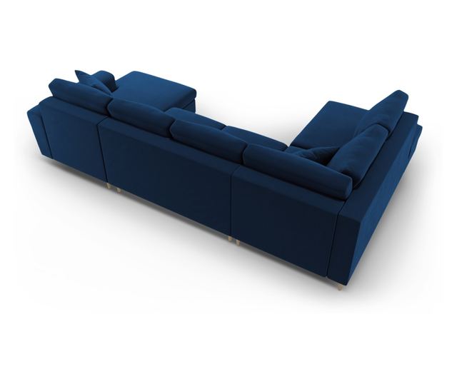 Панорамен диван Cosmopolitan Design Kyoto, кралско синьо