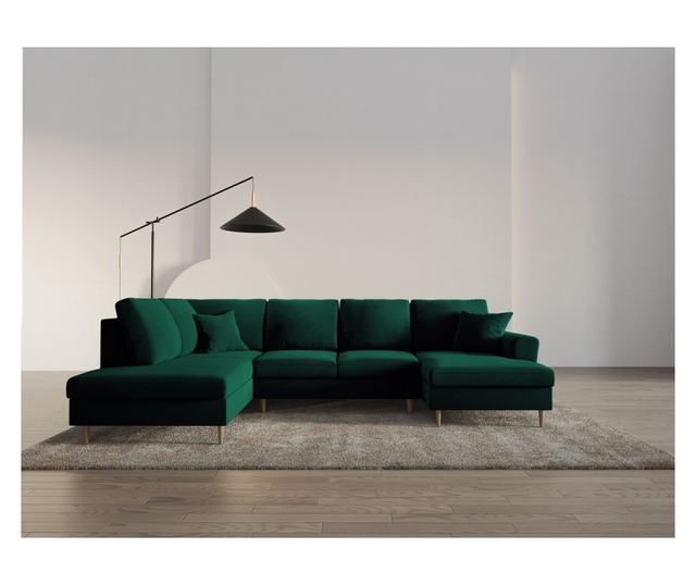 Панорамен диван Cosmopolitan Design Kyoto, тъмнозелен