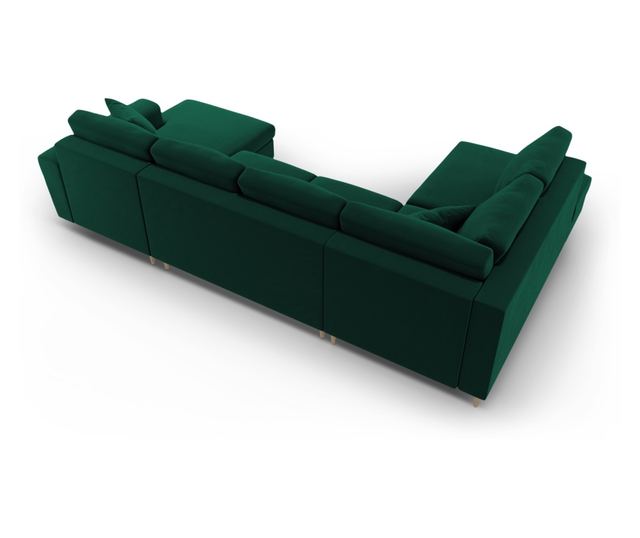 Панорамен диван Cosmopolitan Design Kyoto, тъмнозелен