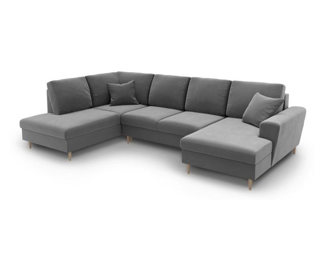 Панорамен диван Cosmopolitan Design Kyoto, светлосив