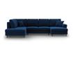 Панорамен диван Cosmopolitan Design Kyoto, кралско синьо