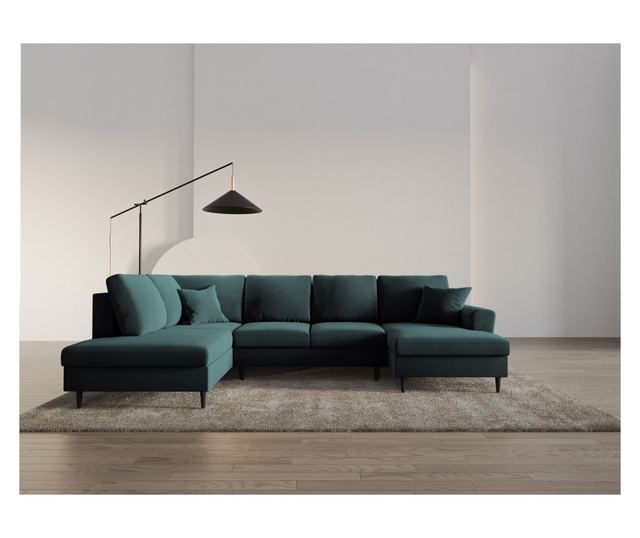 Панорамен диван Cosmopolitan Design Kyoto, тюркоаз