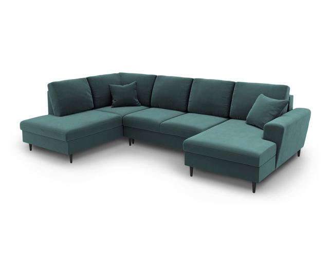 Панорамен диван Cosmopolitan Design Kyoto, тюркоаз