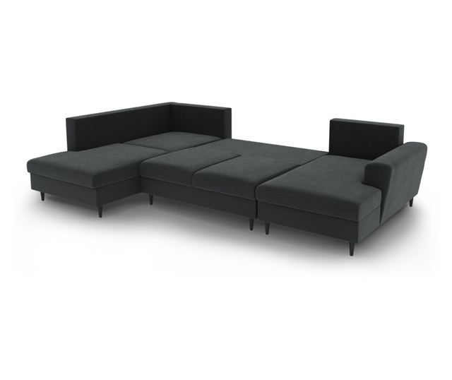 Панорамен диван Cosmopolitan Design, Kyoto, тъмно сив