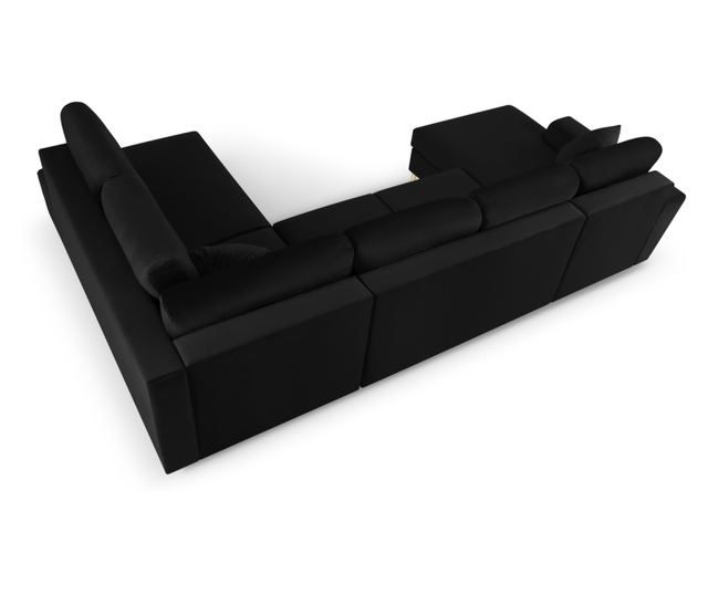 Панорамен диван Cosmopolitan Design Kyoto, черен