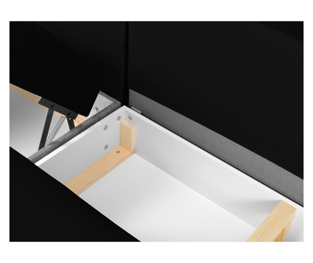 Панорамен диван Cosmopolitan Design Kyoto, черен