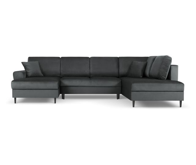 Панорамен диван Cosmopolitan Design Kyoto, тъмно сив