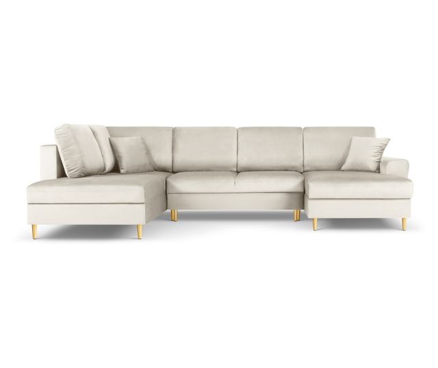 Панорамен диван Cosmopolitan Design Kyoto, светлобежов