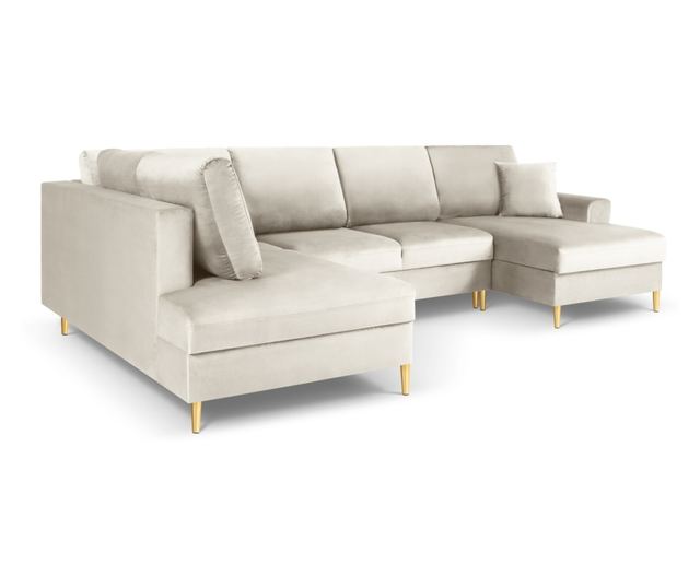 Панорамен диван Cosmopolitan Design Kyoto, светлобежов