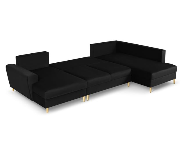 Панорамен диван Cosmopolitan Design Kyoto, черен