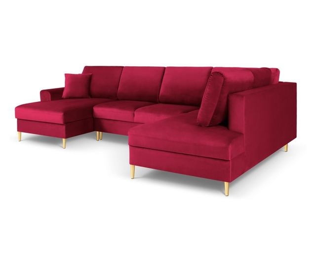 Панорамен диван Cosmopolitan Design, Kyoto, червен
