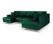 Панорамен диван Cosmopolitan Design Kyoto, тъмнозелен