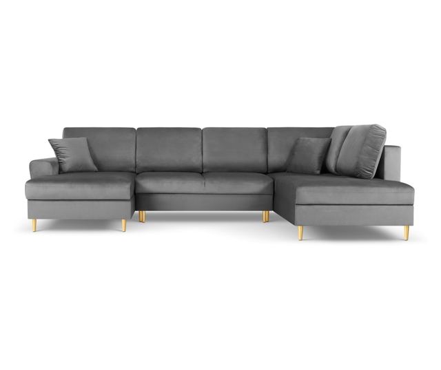 Панорамен диван Cosmopolitan Design Kyoto, светлосив