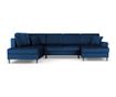 Панорамен диван Cosmopolitan Design Kyoto, кралско синьо