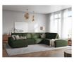 Тъмнозелен U-образен диван Milo Casa Carlo