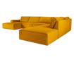 Ъглов диван с U-образна форма Milo Casa, Carlo, жълт