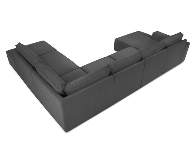 Ъглов диван с U-образна форма Milo Casa Carlo, сив