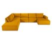 Ъглов диван с U-образна форма Milo Casa, Carlo, жълт