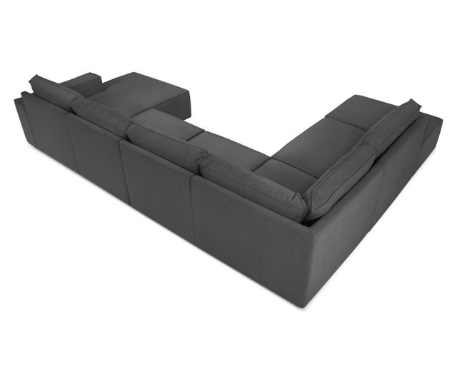 Ъглов диван с U-образна форма Milo Casa Carlo, сив