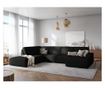 Milo Casa Carlo Черен U-образен ъглов диван