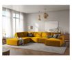 Ъглов диван с U-образна форма Milo Casa Carlo, жълт