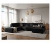 Ъглов диван с U-образна форма Milo Casa Carlo, черен