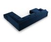 Ъглов диван с U-образна форма Milo Casa Carlo, кралско синьо