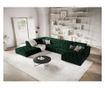 Milo Casa Aldo U-образен диван, тъмнозелен