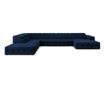 Секционен диван с U-образна форма Milo Casa Aldo, кралско синьо