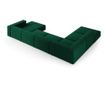 Ъглов диван Cosmopolitan Design Arendal U-образен, тъмнозелен