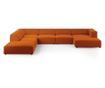 Ъглов диван с U-образна форма Cosmopolitan Design Arendal, теракота