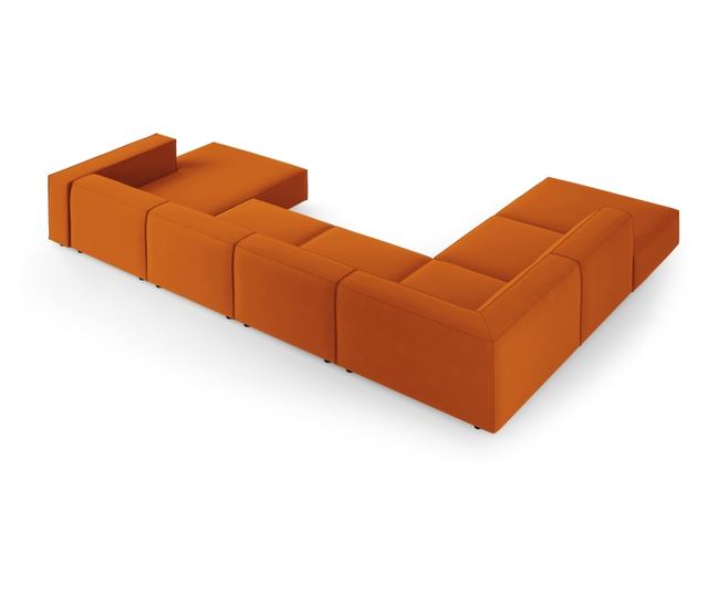 Ъглов диван с U-образна форма Cosmopolitan Design Arendal, теракота