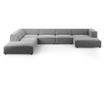 Ъглов диван Cosmopolitan Design Arendal U-образен, светлосив