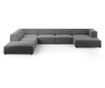 Ъглов диван Cosmopolitan Design Arendal U-образен, топло сив