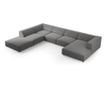 Ъглов диван Cosmopolitan Design Arendal U-образен, топло сив
