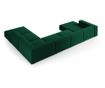 Ъглов диван Cosmopolitan Design Arendal U-образен, тъмнозелен