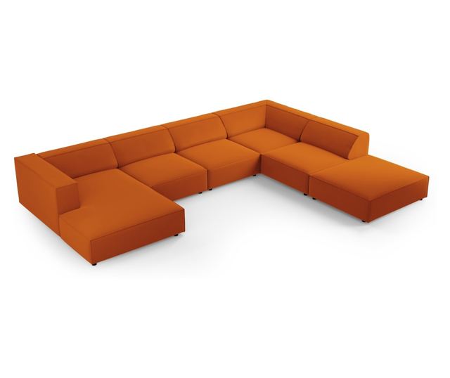 Ъглов диван Cosmopolitan Design Arendal U-образен, Теракота