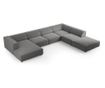 Ъглов диван Cosmopolitan Design Arendal U-образен, топло сив