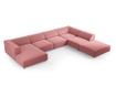 Ъглов диван Cosmopolitan Design с U-образна форма, Arendal, цвят Фламинго