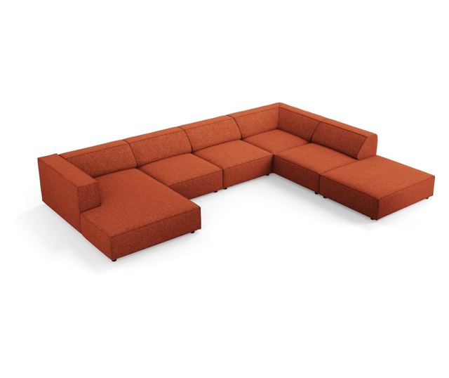 Ъглов диван Cosmopolitan Design Arendal U-образен, Теракота