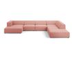 Ъглов диван Cosmopolitan Design Arendal U-образен, розов