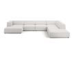 Ъглов диван Cosmopolitan Design Arendal U-образен, светлосив